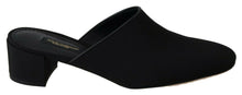 Load image into Gallery viewer, Dolce &amp; Gabbana Chic Black Grosgrain Slide Sandals
