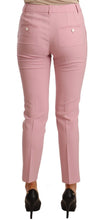 Load image into Gallery viewer, Dolce &amp; Gabbana Elegant Pink Virgin Wool Cropped Trousers
