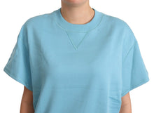 Load image into Gallery viewer, Dolce &amp; Gabbana Blue Cotton Short Sleeves Crew Neck Top
