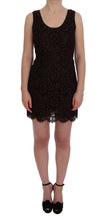 Load image into Gallery viewer, Dolce &amp; Gabbana Bordeaux Floral Lace Ricamo Sheath Dress
