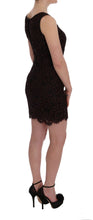 Load image into Gallery viewer, Dolce &amp; Gabbana Bordeaux Floral Lace Ricamo Sheath Dress
