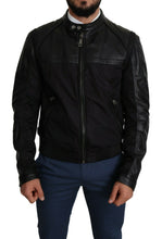 Load image into Gallery viewer, Dolce &amp; Gabbana Elegant Black Bomber with Leather Accents
