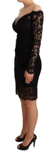 Load image into Gallery viewer, Dolce &amp; Gabbana Elegant Black Lace Knee-Length Dress
