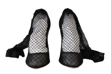 Load image into Gallery viewer, Dolce &amp; Gabbana Elegant Netted Sock Pumps in Timeless Black
