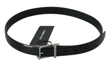 Load image into Gallery viewer, Dolce &amp; Gabbana Elegant Lizard Skin Leather Belt in Black
