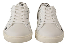 Load image into Gallery viewer, Dolce &amp; Gabbana Elegant White Leather Casual Sneakers
