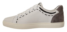 Load image into Gallery viewer, Dolce &amp; Gabbana Elegant White Leather Casual Sneakers
