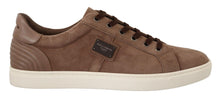 Load image into Gallery viewer, Dolce &amp; Gabbana Elegant Brown Leather Sneakers for Men
