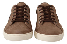 Load image into Gallery viewer, Dolce &amp; Gabbana Elegant Brown Leather Sneakers for Men
