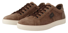 Load image into Gallery viewer, Dolce &amp; Gabbana Elegant Brown Leather Sneakers for Men
