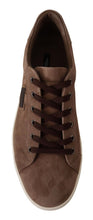 Load image into Gallery viewer, Dolce &amp; Gabbana Elegant Brown Leather Sneakers for Men
