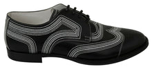 Load image into Gallery viewer, Dolce &amp; Gabbana Elegant Black and White Derby Shoes
