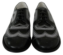 Load image into Gallery viewer, Dolce &amp; Gabbana Elegant Black and White Derby Shoes
