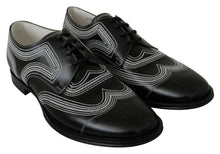 Load image into Gallery viewer, Dolce &amp; Gabbana Elegant Black and White Derby Shoes
