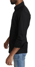 Load image into Gallery viewer, Dolce &amp; Gabbana Elegant Black Slim Fit Dress Shirt
