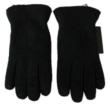 Load image into Gallery viewer, Dolce &amp; Gabbana Elegant Black Leather Biker Gloves
