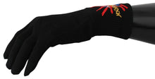 Load image into Gallery viewer, Dolce &amp; Gabbana Elegant Black Virgin Wool Gloves
