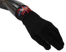 Load image into Gallery viewer, Dolce &amp; Gabbana Elegant Black Virgin Wool Gloves
