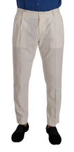 Load image into Gallery viewer, Dolce &amp; Gabbana Elegant Tapered Corduroy Pants in Off White
