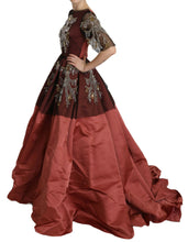 Load image into Gallery viewer, Dolce &amp; Gabbana Elegant Crystal Embellished Silk Gown
