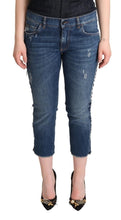 Load image into Gallery viewer, Dolce &amp; Gabbana Elegant Mid-Waist Cropped Denim
