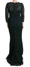 Load image into Gallery viewer, Dolce &amp; Gabbana Elegant Lace Floor-Length V-Neck Dress
