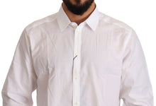 Load image into Gallery viewer, Dolce &amp; Gabbana White Cotton Slim Fit Men MARTINI Shirt
