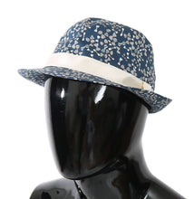 Load image into Gallery viewer, Dolce &amp; Gabbana Elegant Bow Print Fedora Hat in Blue &amp; White
