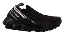 Load image into Gallery viewer, Dolce &amp; Gabbana Chic Black Sorrento Slip-On Sneakers
