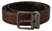 Load image into Gallery viewer, Dolce &amp; Gabbana Elegant Bronze Leather Belt
