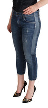 Load image into Gallery viewer, Dolce &amp; Gabbana Elegant Mid-Waist Cropped Denim
