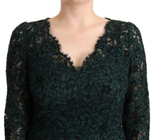 Load image into Gallery viewer, Dolce &amp; Gabbana Elegant Lace Floor-Length V-Neck Dress
