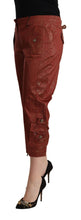 Load image into Gallery viewer, Just Cavalli Chic Brown Cropped Cotton Pants
