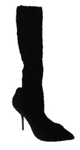 Load image into Gallery viewer, Dolce &amp; Gabbana Chic Black Stretch Sock Boots
