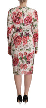 Load image into Gallery viewer, Dolce &amp; Gabbana Elegant Sheath Lace Floral Midi Dress
