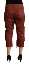 Load image into Gallery viewer, Just Cavalli Chic Brown Cropped Cotton Pants
