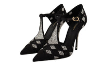 Load image into Gallery viewer, Dolce &amp; Gabbana Elegant Crystal-Embellished Suede Pumps
