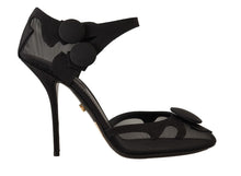 Load image into Gallery viewer, Dolce &amp; Gabbana Elegant Mesh Ankle Strap High Heels Pumps
