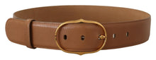 Load image into Gallery viewer, Dolce &amp; Gabbana Elegant Gold Buckle Leather Belt
