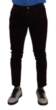 Load image into Gallery viewer, Dolce &amp; Gabbana Elegant Burgundy Slim Fit Denim
