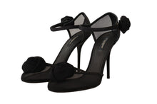 Load image into Gallery viewer, Dolce &amp; Gabbana Elegant Black Mesh Heels Pumps
