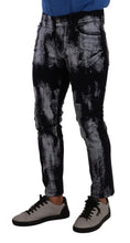 Load image into Gallery viewer, Dolce &amp; Gabbana Blue and White Skinny Stretch Jeans
