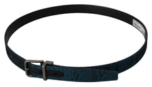 Load image into Gallery viewer, Dolce &amp; Gabbana Elegant Blue Jacquard Designer Belt
