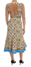 Load image into Gallery viewer, Dolce &amp; Gabbana Majolica Print Midi Sheath Dress
