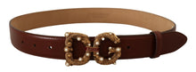 Load image into Gallery viewer, Dolce &amp; Gabbana Elegant Pearl-Embellished Leather Amore Belt
