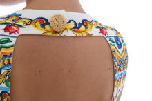 Load image into Gallery viewer, Dolce &amp; Gabbana Majolica Print Midi Sheath Dress
