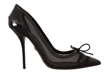 Load image into Gallery viewer, Dolce &amp; Gabbana Elegant Black Mesh Stiletto Pumps
