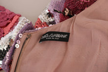 Load image into Gallery viewer, Dolce &amp; Gabbana Opulent Pink Sequined Floor-Length Dress
