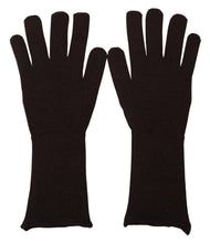 Load image into Gallery viewer, Dolce &amp; Gabbana Elegant Silk Cashmere Brown Gloves
