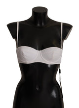 Load image into Gallery viewer, Dolce &amp; Gabbana Chic White Nylon Balconette Bra
